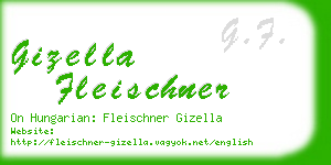 gizella fleischner business card